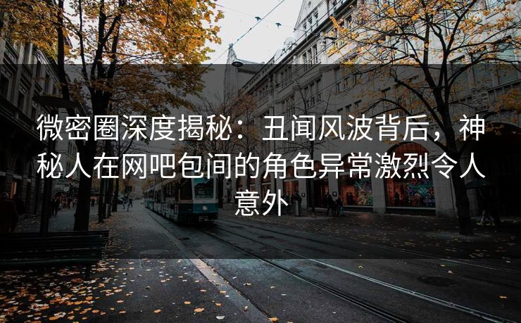 微密圈深度揭秘：丑闻风波背后，神秘人在网吧包间的角色异常激烈令人意外
