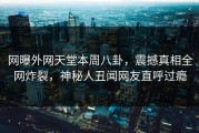网曝外网天堂本周八卦，震撼真相全网炸裂，神秘人丑闻网友直呼过瘾
