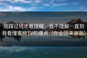 我踩过坑才敢提醒，我不理解…直到我看懂蜜桃TV的爆点（你会回来谢我）